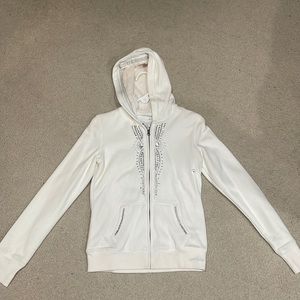 Brand new cream zip up sweatshirt